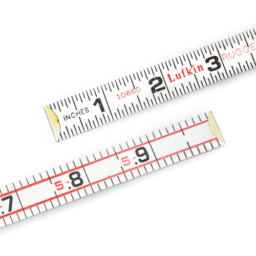 R&egrave;gle &agrave; pes&eacute;e Red End pour ing&eacute;nieur, 6' lo, Bois, Graduations de 1/16" FMT Sales Ltd