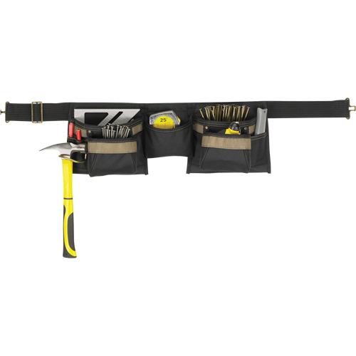 Deluxe Tool Belt Combo, Polyester, Black FMT Sales Ltd