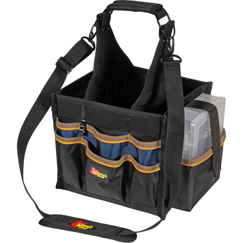 Grands porte-outils pour &eacute;lectriciens et travaux de maintenance, Polyester, 23 pochettes, Noir FMT Sales Ltd