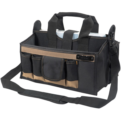 Center Tray Tool Bag, Canvas, 16 Pockets, Black FMT Sales Ltd