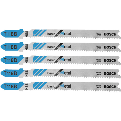 Jig Saw Blades Basic for Metal, High Speed Steel, T-Shank, 3-5/8" L FMT Sales Ltd