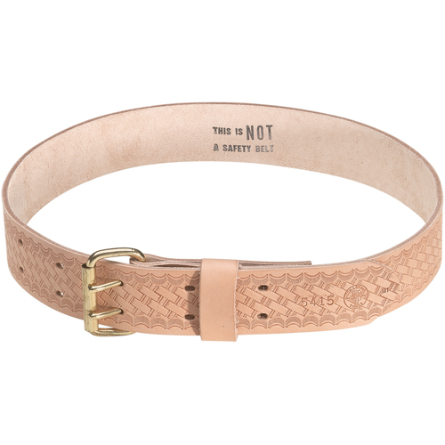 Heavy-Duty Embossed Tool Belt, Leather, Tan FMT Sales Ltd