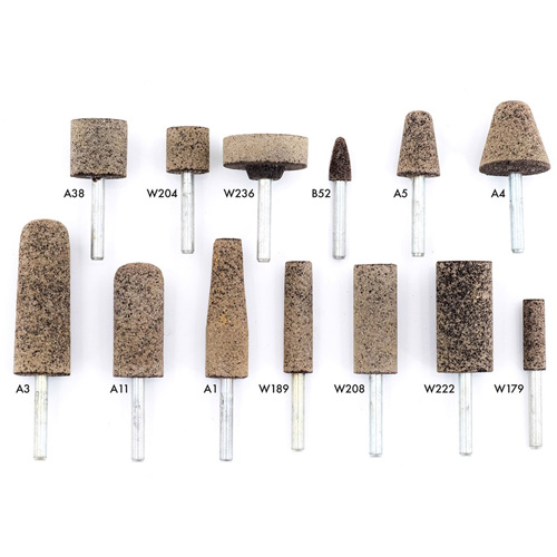 A36Q Resin Bonded Mounted Points, A11, Aluminum Oxide, 11/16" Dia., 2" L, 36 Grit FMT Sales Ltd