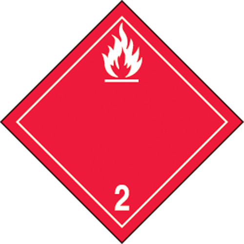 &eacute;tiquettes d'exp&eacute;dition TMD, Classe 2,1, Gaz inflammables, Papier FMT Sales Ltd