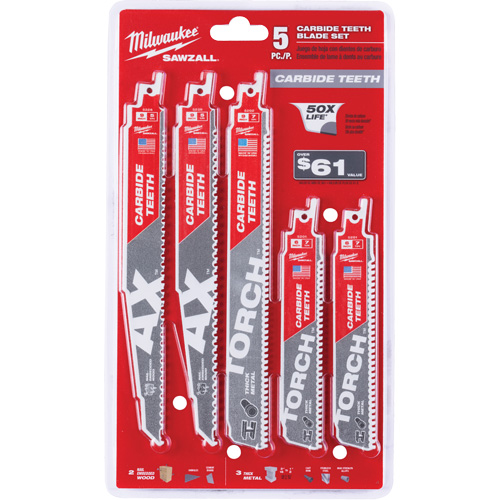 Sawzall&reg; Carbide Teeth Blade Set FMT Sales Ltd