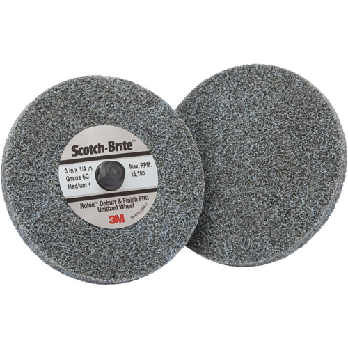 Roloc Deburr & Finish Pro TR Unitized Wheel, 2" x 1/4", Coarse Grit, Ceramic FMT Sales Ltd