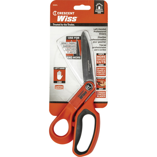 Tradesman Shears, 10", Rings Handle FMT Sales Ltd