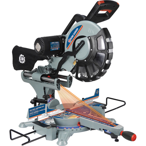 Dual Bevel Sliding Compound Mitre Saw, 12", 15 A FMT Sales Ltd