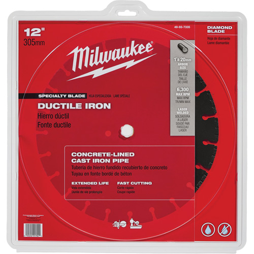 Circular Saw Blade, 12", Ductile Iron Use FMT Sales Ltd
