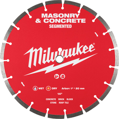 Segmented Masonry & Concrete Diamond Blade, 14", Stone/Concrete/Brick/Tile Use FMT Sales Ltd