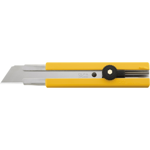 Rubber Inset Utility Knife with Solid Blade, 25 mm, Stainless Steel Blade FMT Sales Ltd