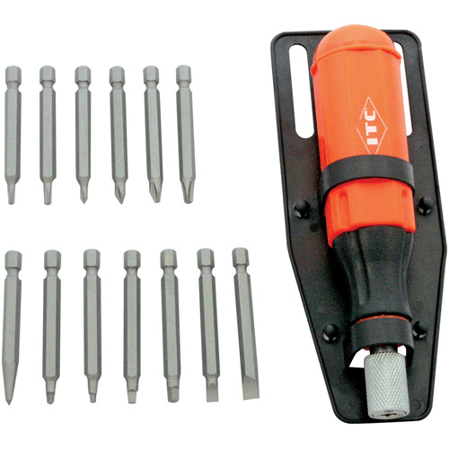 15-Piece Multi-Bit Screwdriver Set, Plastic Handle FMT Sales Ltd