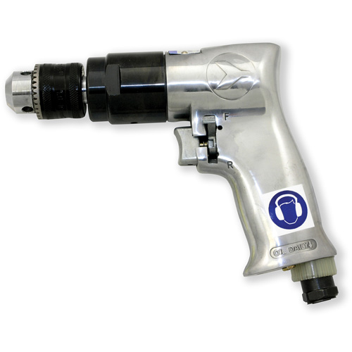ADX380R Air Drill Rev, 4 CFM, 1/4" NPT, 86.8 dBA, 3/8" Chuck, Keyed FMT Sales Ltd