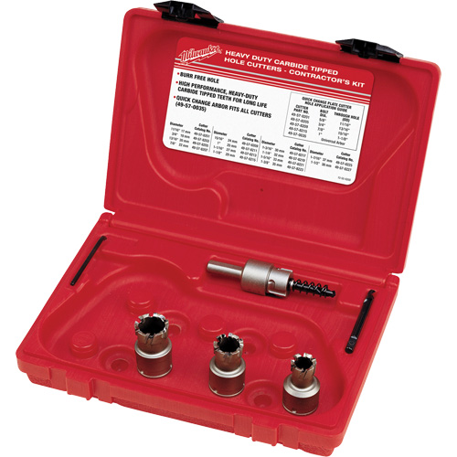 Sheet Metal Carbide Cutter Electrician's Kit, 7 Pieces FMT Sales Ltd