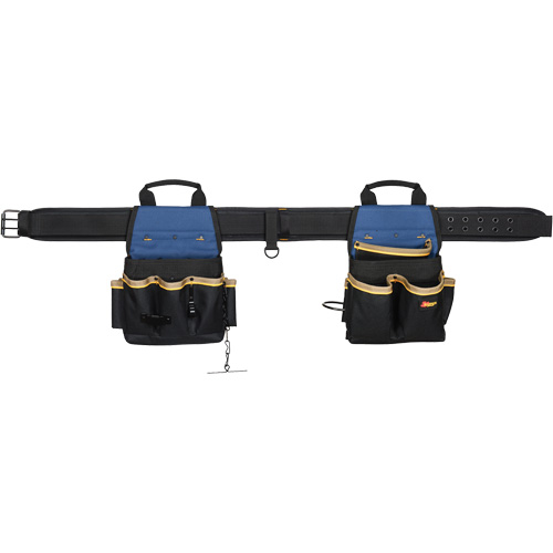 Combin&eacute;s de ceinture &agrave; outils &agrave; 20 pochettes, Polyester, Noir FMT Sales Ltd