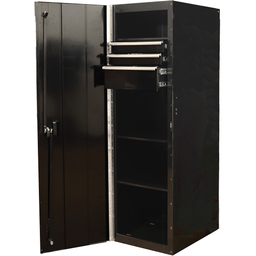 RX Series Side Cabinet, 3 Drawers, 19" W x 25" D x 61" H, Black FMT Sales Ltd