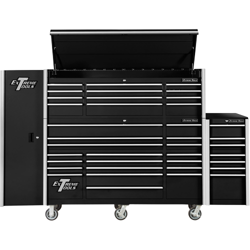 RX Series Side Cabinet, 3 Drawers, 19" W x 25" D x 61" H, Black FMT Sales Ltd