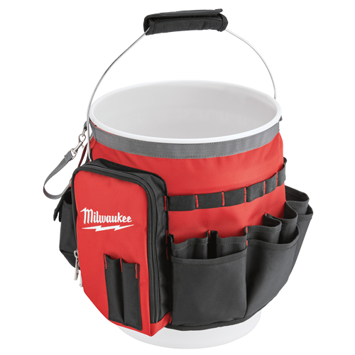 Bucket Organizer Bag, 10" L x 10" W x 13-1/2" H, Nylon, Red FMT Sales Ltd