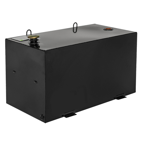 R&eacute;servoir de transfert pour carburant en acier, Acier, Capacit&eacute; 100 gal., Noir FMT Sales Ltd