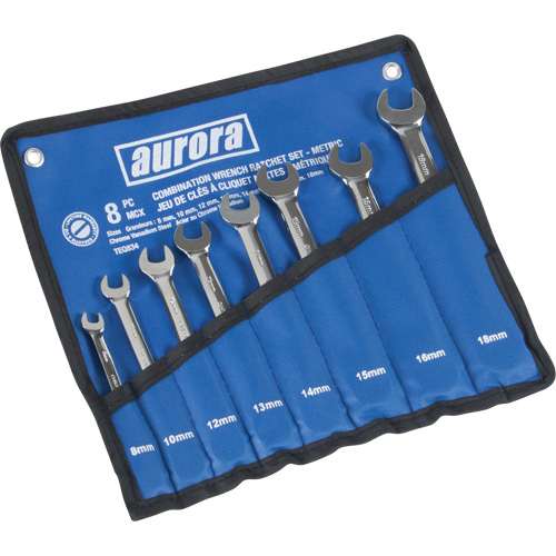 Fixed Head Wrench Set, Combination, 8 Pieces, Metric FMT Sales Ltd