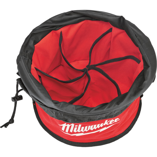 Parachute Organizer Bag, 11-4/5" L x 11-4/5" W x 11" H, Nylon, Black/Red FMT Sales Ltd