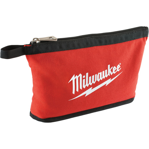 Zipper Pouch, Canvas, 1 Pockets, Black/Red FMT Sales Ltd