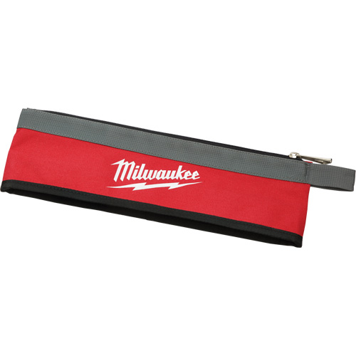 Multi-Size Zipper Pouches - Set of 3, Canvas, 3 Pockets, Black/Red FMT Sales Ltd