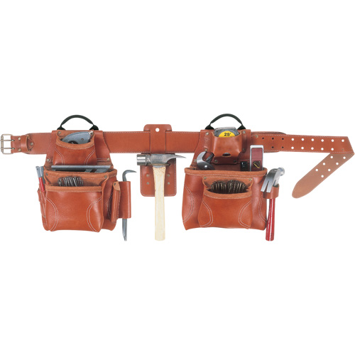 Ceinture &agrave; outils combin&eacute;e de luxe, Cuir, Havane FMT Sales Ltd
