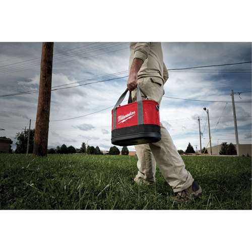 Aerial Utility Oval Bag, Ballistic Nylon, 14 Pockets, Black/Red FMT Sales Ltd