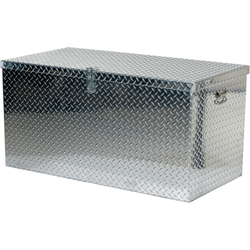 Boîte &agrave; outils portative en t&ocirc;le larm&eacute;e d'aluminium, 25-1/16" P x 49-1/4" la x 24" h, Argent FMT Sales Ltd