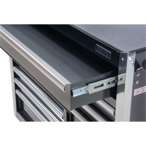 Industrial Tool Cart, 11 Drawers, 41" W x 18-3/4" D x 39-1/3" H, Black FMT Sales Ltd