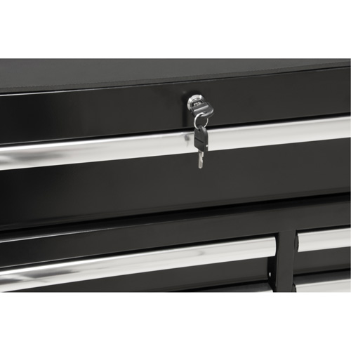Industrial Tool Cart, 11 Drawers, 41" W x 18-3/4" D x 39-1/3" H, Black FMT Sales Ltd