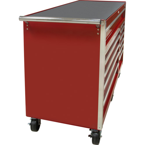 Chariot &agrave; outils industriel, 12 tiroirs, 56" la x 24-1/2" p x 38-1/8" h, Rouge FMT Sales Ltd