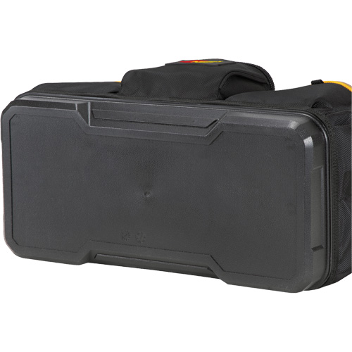 Molded Base Big-Mouth Tote Tool Bag, Ballistic Polyester, 23 Pockets, Black/Blue FMT Sales Ltd