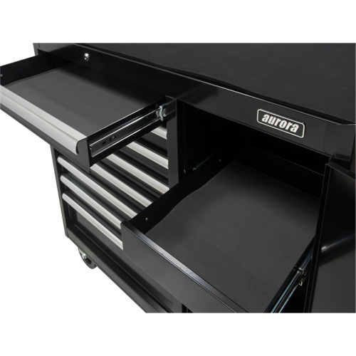 Chariot &agrave; outils industriel, 8 tiroirs, 44-3/10" la x 21-1/10" p x 36-7/10" h, Noir FMT Sales Ltd