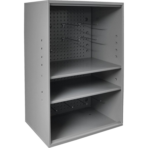 Abrasive Storage Cabinet with Pegboard, Steel, 19-7/8" x 14-1/4" x 32-3/4", Grey FMT Sales Ltd