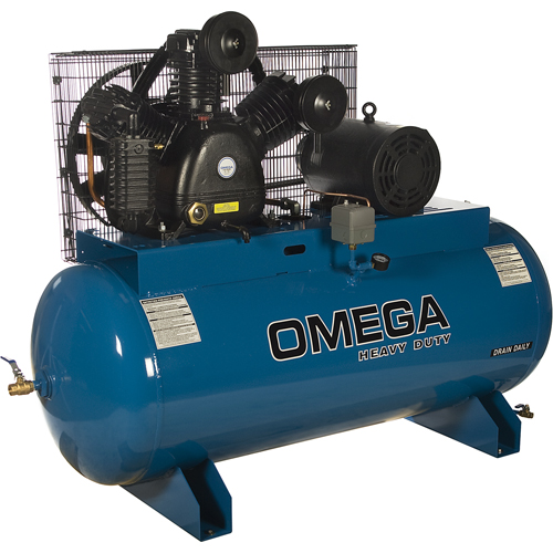 Industrial Series Air Compressors - Horizontal Compressors - Two Stage, 100 Gal. (120 US Gal) FMT Sales Ltd