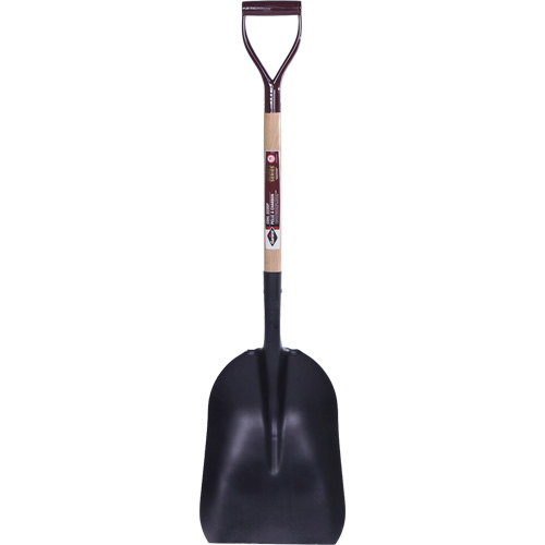 Grain & Coal Scoop Shovel, Wood, Tempered Steel Blade, D-Grip Handle FMT Sales Ltd
