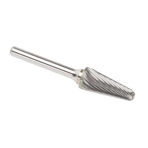 CLEVELAND Solid Carbide Burrs - Taper Shape Radius End 14°, 1/4" Shank FMT Sales Ltd