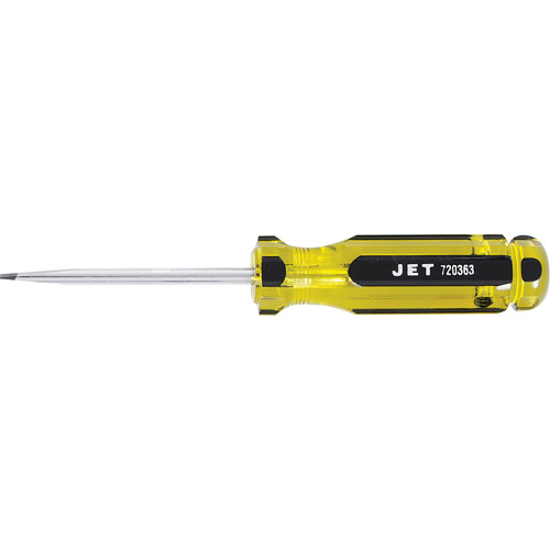 Tournevis &agrave; fentes avec manche g&eacute;ante SDS-3R, Tige de 3/16", Ronde, 3" lo, Prise en Plastique FMT Sales Ltd