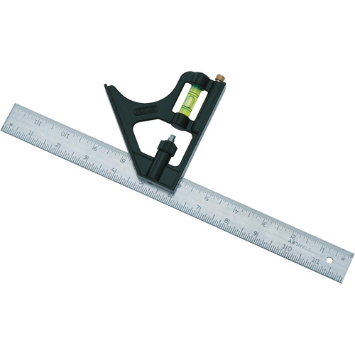 Combination Square, 12" L, 1/8"/1/16"/1/32" Graduations FMT Sales Ltd