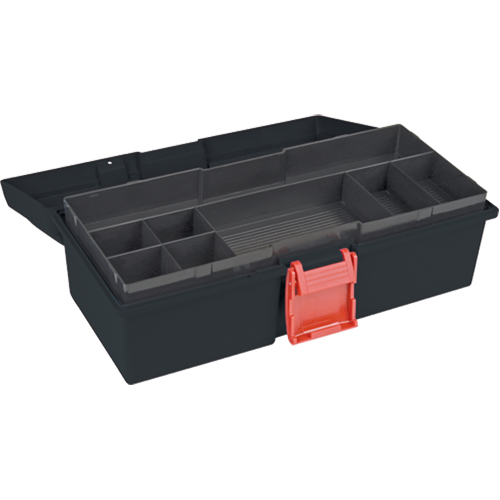 Coffre &agrave; outils robuste, 15" la x 7" p x 5-1/2" h, Noir FMT Sales Ltd
