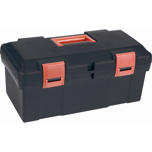 Coffre &agrave; outils robuste, 17-1/2" la x 9-1/2" p x 8" h, Noir FMT Sales Ltd