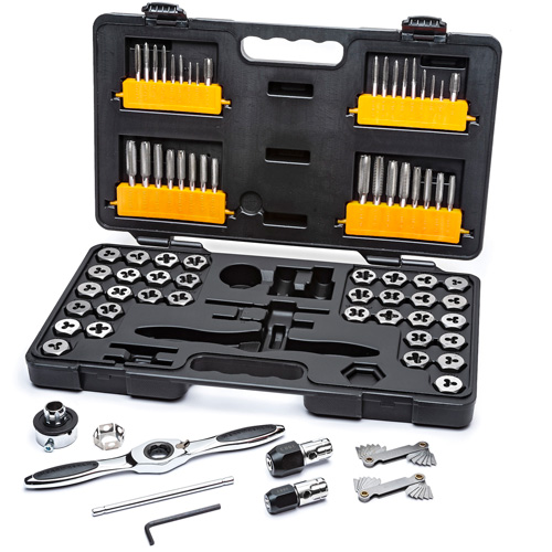 SAE/Metric Ratcheting Tap & Die Set, 77 Pieces FMT Sales Ltd