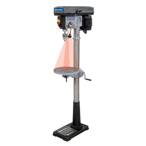 Perceuses &agrave; colonne de plancher avec laser, 13", Mandrin 5/8", 3600 tr/min FMT Sales Ltd