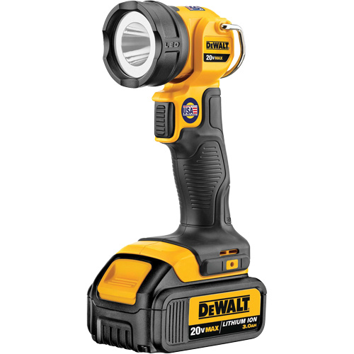 Lampe de travail Max, DEL, 110 lumens, 11 hres de fonctionnement, Bloc-pile Rechargeable, Plastique FMT Sales Ltd