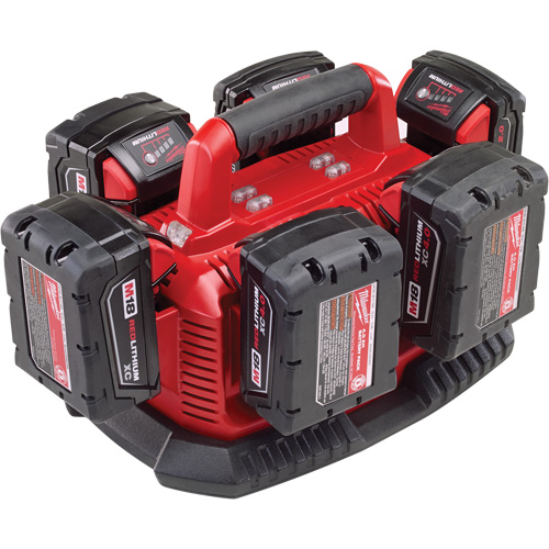 Chargeur de type s&eacute;quentiel pour six piles M18, 18 V, Lithium-ion FMT Sales Ltd
