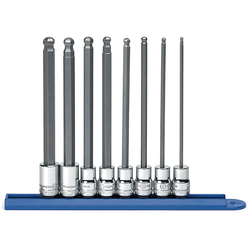 Long Ball End Metric Socket Set, Hex, 3/8" Drive, 8 Pcs FMT Sales Ltd