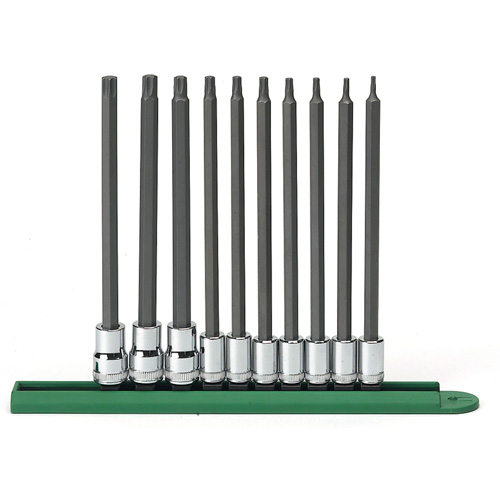 Jeu de douilles longues, Torx, Prise 1/4"/3/8", 10 mrcx FMT Sales Ltd