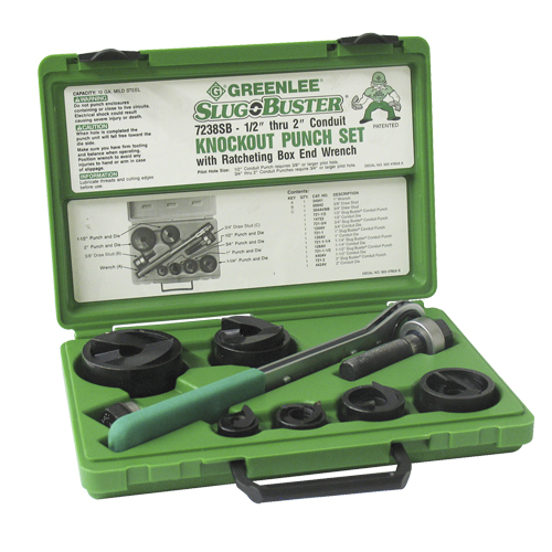 Ensemble de poinçonnage avec cliquet et poinçons SlugBuster FMT Sales Ltd